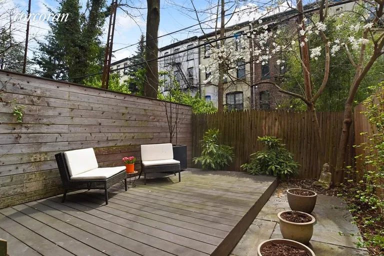 New York City Real Estate | View 654 Carroll Street, 1R | Landscaped Private Back Yard | View 7