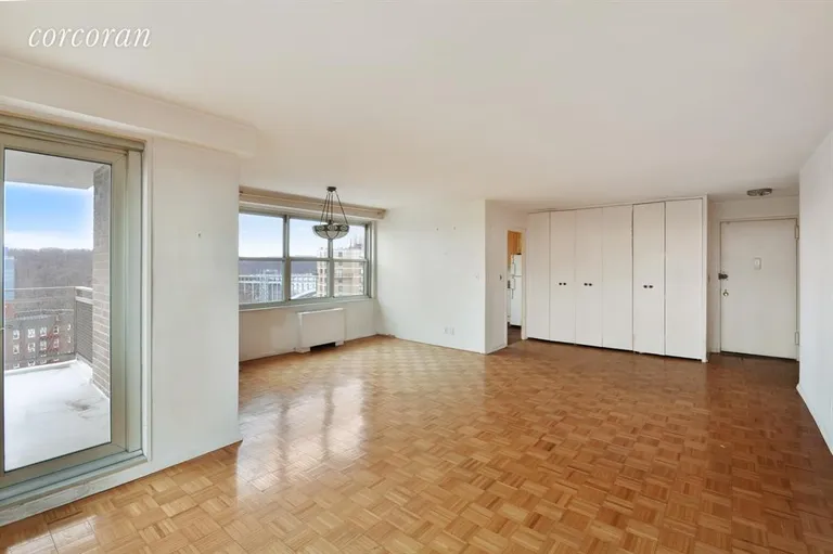 New York City Real Estate | View 555 Kappock Street, 10P | Kitchen / Living Room | View 2