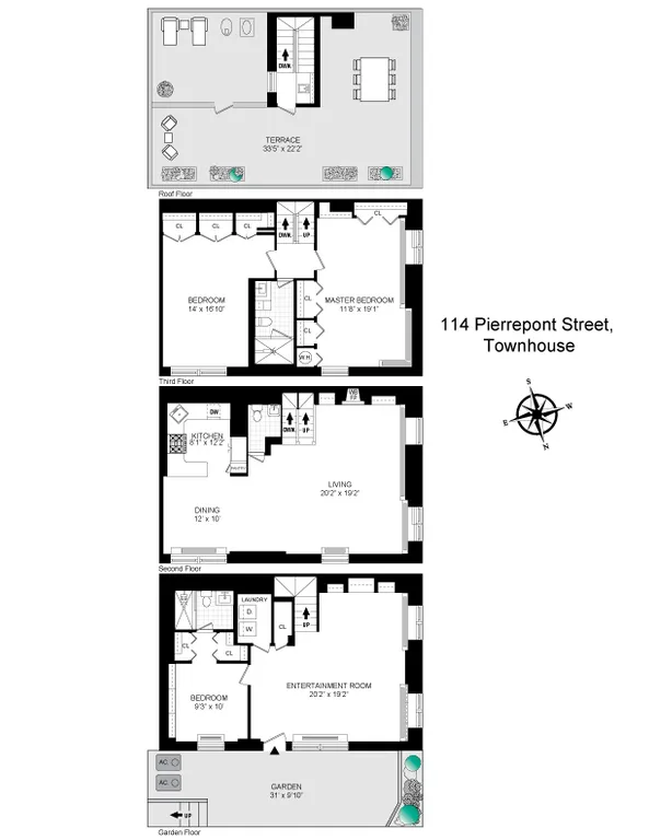 114 Pierrepont Street, 8 | floorplan | View 9