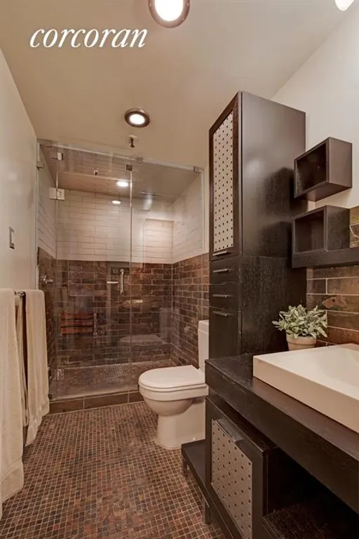 New York City Real Estate | View 114 Pierrepont Street, 8 | Renovated Bathroom with Steam Shower | View 7