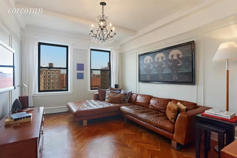 New York City Real Estate | View 375 Riverside Drive, 13C | Living Room/Den | View 3