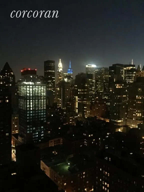 New York City Real Estate | View 400 East 56th Street, 32RS | Night View | View 10