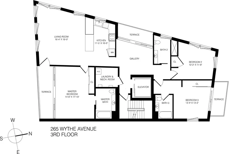 265 Wythe Avenue, 3 | floorplan | View 15