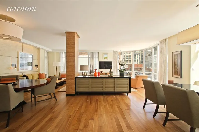 New York City Real Estate | View 201 West 17th Street, 2A | Great Room with two dining areas | View 2