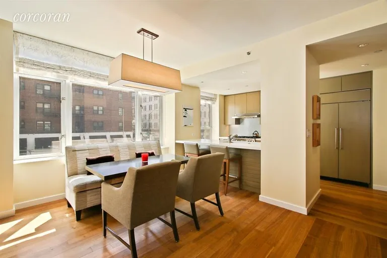 New York City Real Estate | View 201 West 17th Street, 2A | Casual dining area off semi-open kitchen | View 4