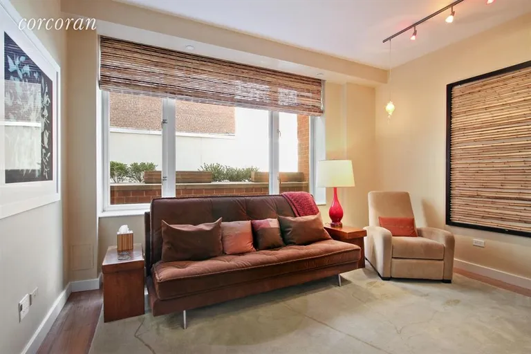 New York City Real Estate | View 201 West 17th Street, 2A | Den or 3rd Bedroom overlooking terrace | View 10