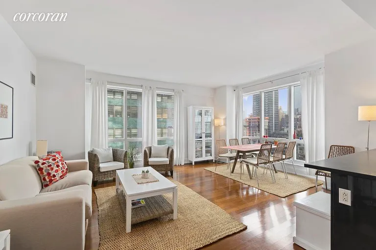 New York City Real Estate | View 350 West 42Nd Street, 22G | 2 Beds, 2 Baths | View 1