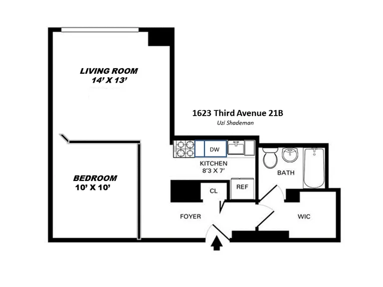 1623 Third Avenue, 21B | floorplan | View 10