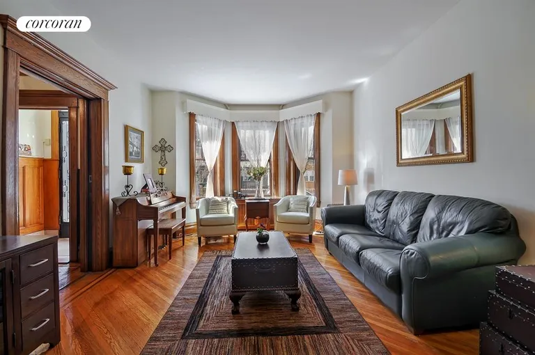 New York City Real Estate | View 517 73rd Street | Sunswept Parlor Living Room | View 2