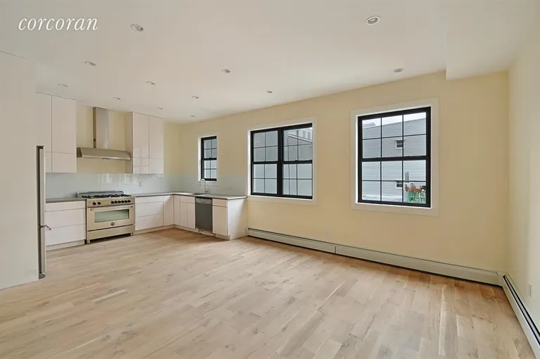 New York City Real Estate | View 212 Franklin Street, PH | Living & Dining Room | View 2