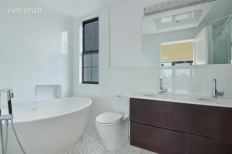 New York City Real Estate | View 212 Franklin Street, PH | Master Bath | View 6