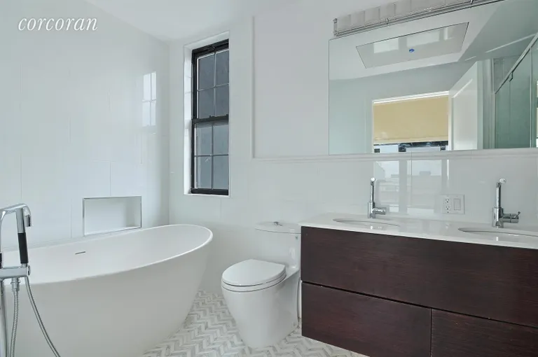 New York City Real Estate | View 212 Franklin Street, PH | Master Bath | View 15