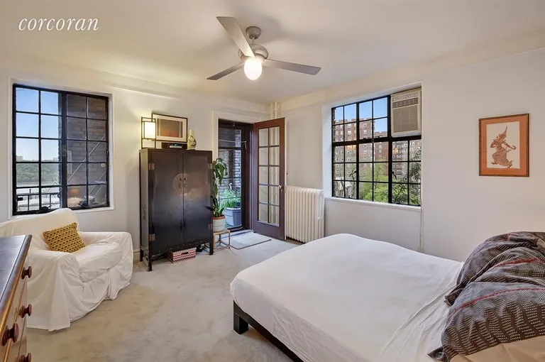 New York City Real Estate | View 116 Pinehurst Avenue, D33 | Master bedroom with gorgeous river view | View 3