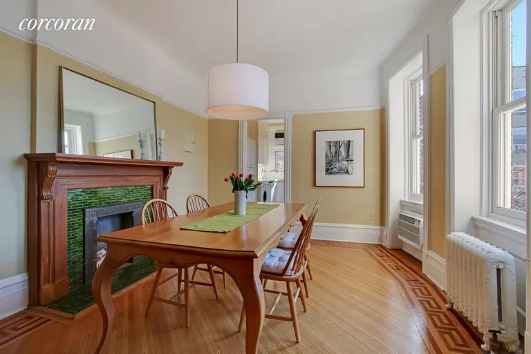 New York City Real Estate | View 25 Garden Place, 3 | Dining room with southern exposure | View 3