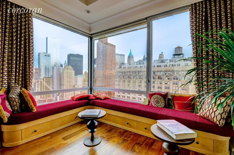 New York City Real Estate | View 10 West Street, 37-C | Spacious Corner Window Seat | View 2