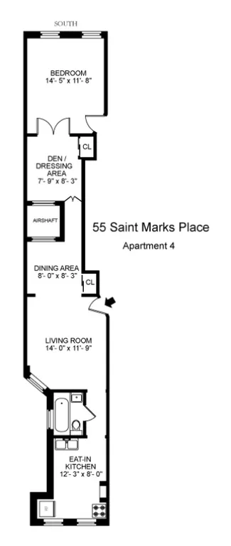 55 Saint Marks Place, 4 | floorplan | View 5