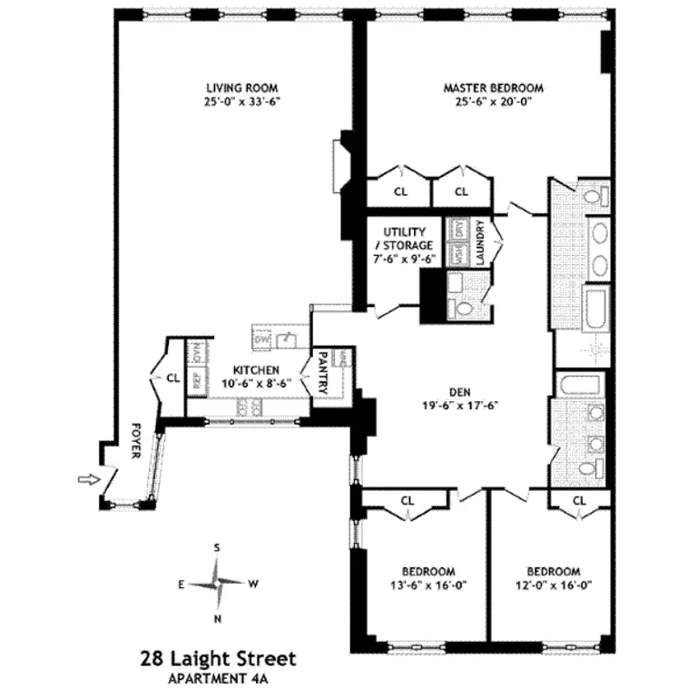 28 Laight Street, 4A | floorplan | View 6