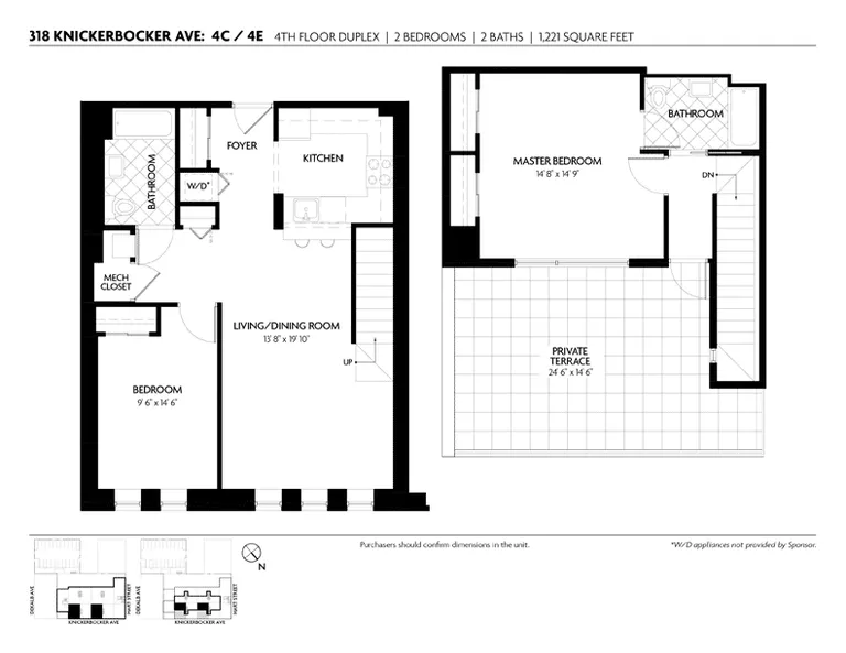 318 Knickerbocker Avenue, 4C | floorplan | View 7