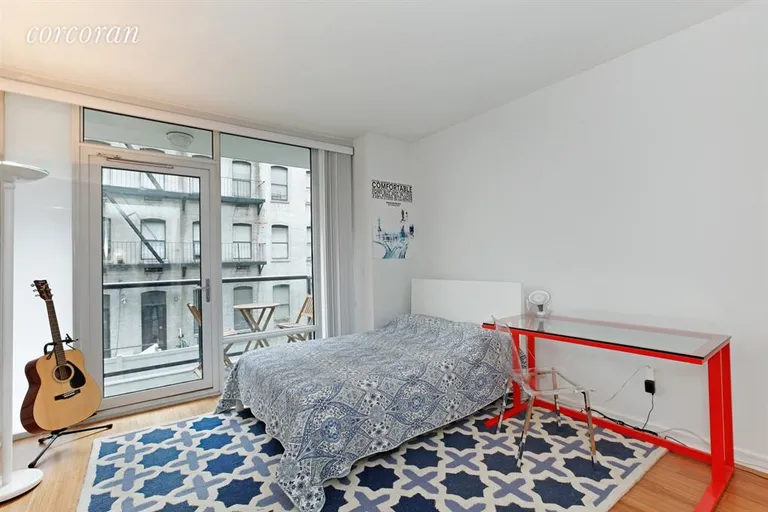 New York City Real Estate | View 350 West 53rd Street, 2B | Studio with view of Balcony | View 2