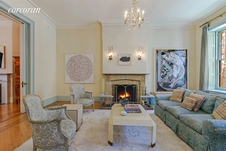 New York City Real Estate | View 31 Garden Place | Front parlor living room | View 3