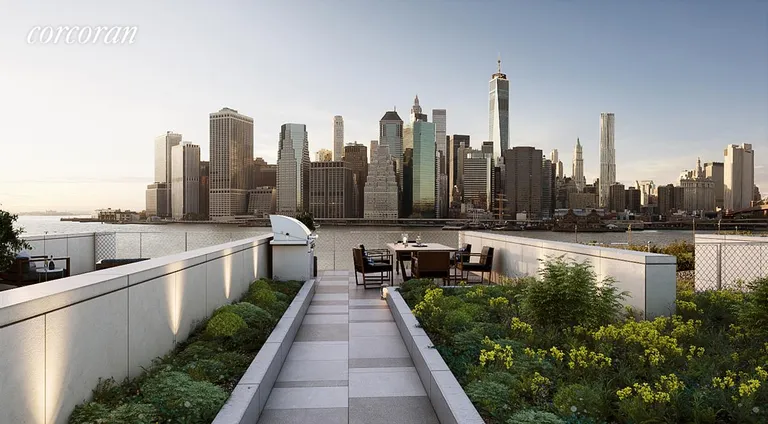 New York City Real Estate | View 130 Furman Street, S405 | Private Roof Deck with Views in Every Direction | View 2