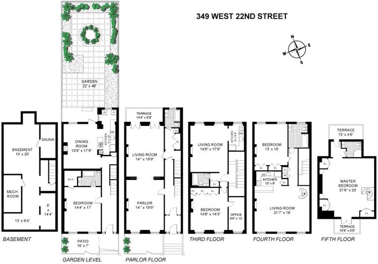 349 West 22nd Street | floorplan | View 25