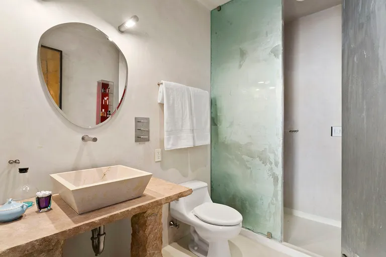 New York City Real Estate | View 535 Dean Street, 304 | Custom Master Bath w/ Stone Vanity and Sink | View 7