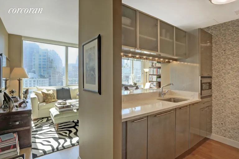 New York City Real Estate | View 200 Chambers Street, 11E | Open layout allows light to pour in throughout day | View 5