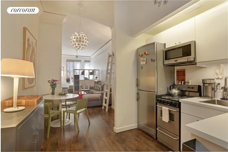 New York City Real Estate | View 23 Waverly Place, 3G | Renovated Kitchen with Dining Area | View 3