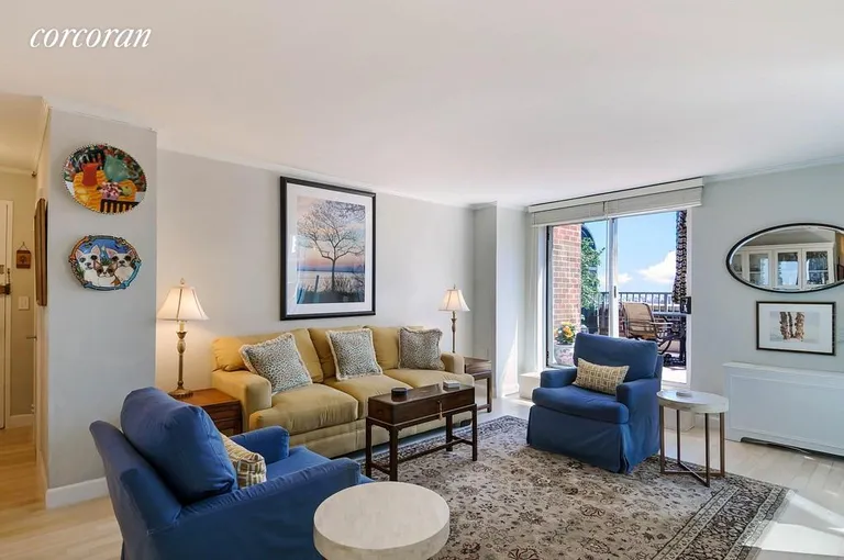 New York City Real Estate | View 444 East 75th Street, 20C | Living Room & Entry | View 2