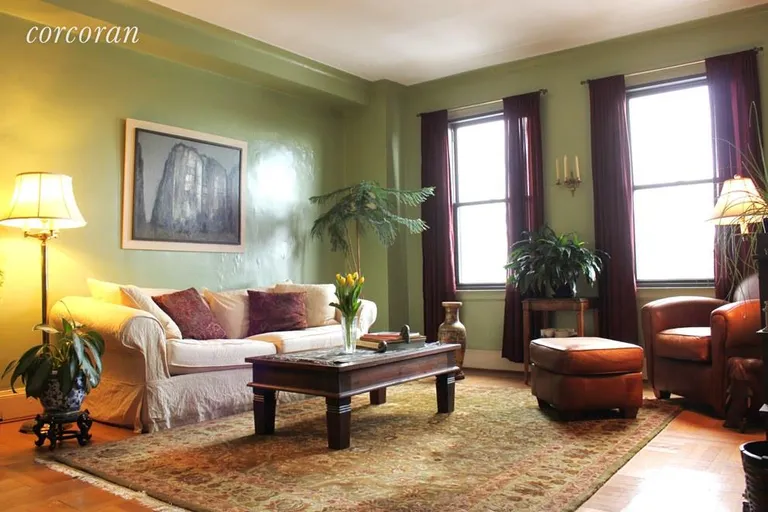 New York City Real Estate | View 50 Plaza Street East, 11B | Bright and Expansive Living Room | View 2