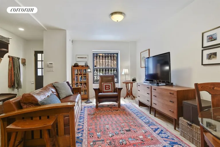 New York City Real Estate | View 295 Prospect Place | Garden Apartment Living Room | View 10