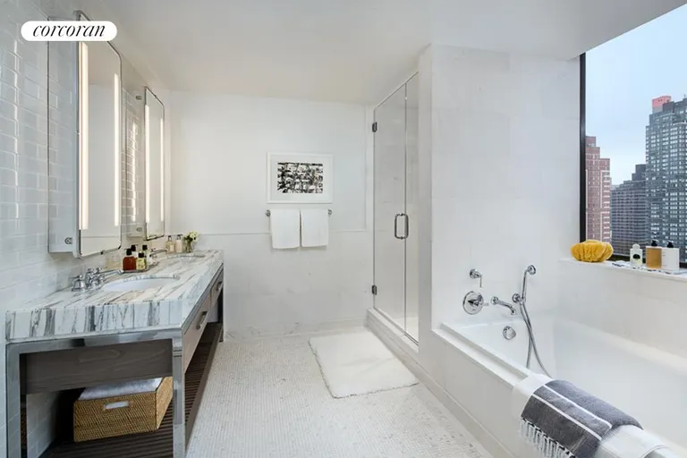 New York City Real Estate | View 389 East 89th Street, 26B | Master Bath | View 5