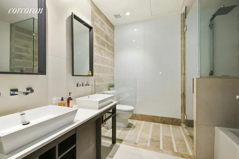 New York City Real Estate | View 111 Fulton Street, 805 | Beautiful Bathroom with Dual Sinks!  | View 4