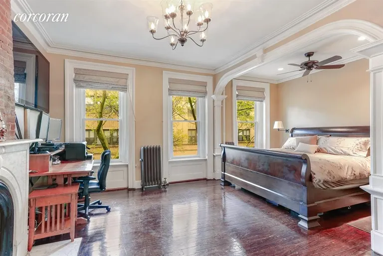 New York City Real Estate | View 538 State Street | Master Bedroom With Wood Burning Fireplace | View 5