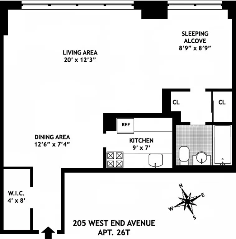 205 West End Avenue , 26T | floorplan | View 5