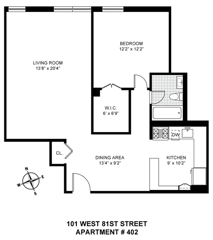 101 West 81st Street, 402 | floorplan | View 5
