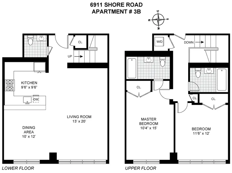 6911 Shore Road, 3B | floorplan | View 7