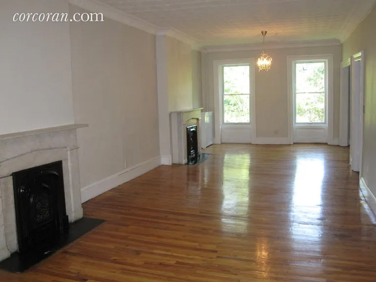 New York City Real Estate | View 390 Pacific Street, 2 | Huge Living/Dining Rm w/ two decorative fireplaces | View 2