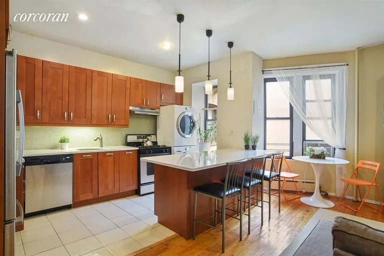 New York City Real Estate | View 408 Saint Johns Place, 4D | Open plan kitchen makes hosting easy | View 2