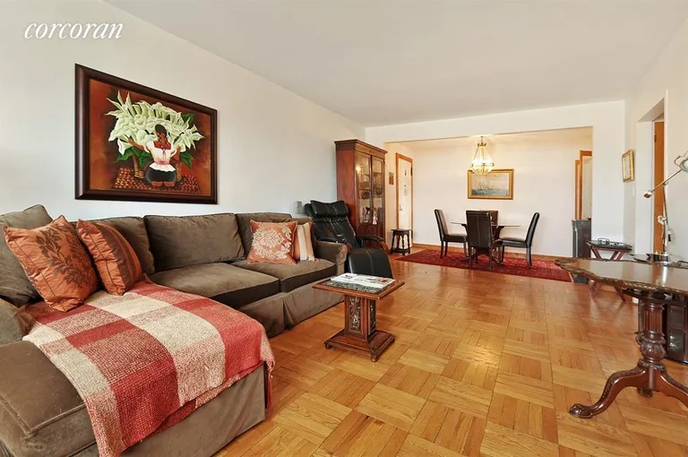 New York City Real Estate | View 175 Adams Street, 12B | Living Room / Dining Room | View 2