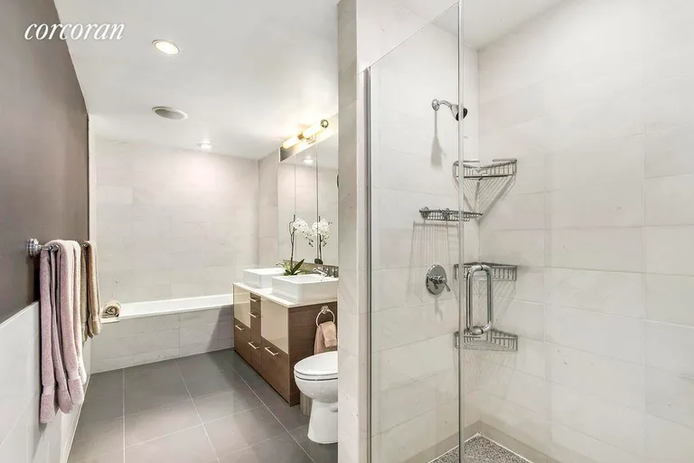 New York City Real Estate | View 125 West 22nd Street, 3A | Dual sinks, separate soaking tub and shower stall | View 4