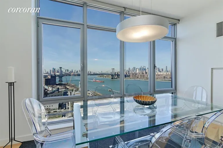 New York City Real Estate | View 1 NORTHSIDE PIERS, 22E | Dining Room | View 3