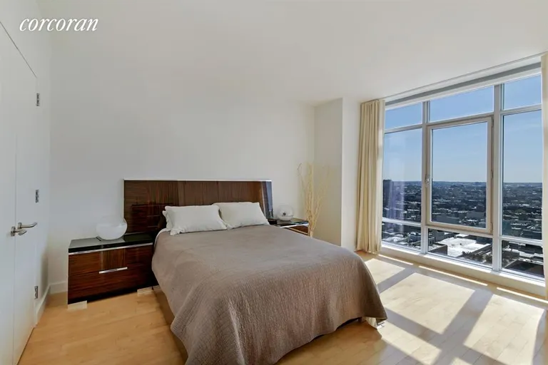 New York City Real Estate | View 1 NORTHSIDE PIERS, 22E | Master Bedroom | View 5