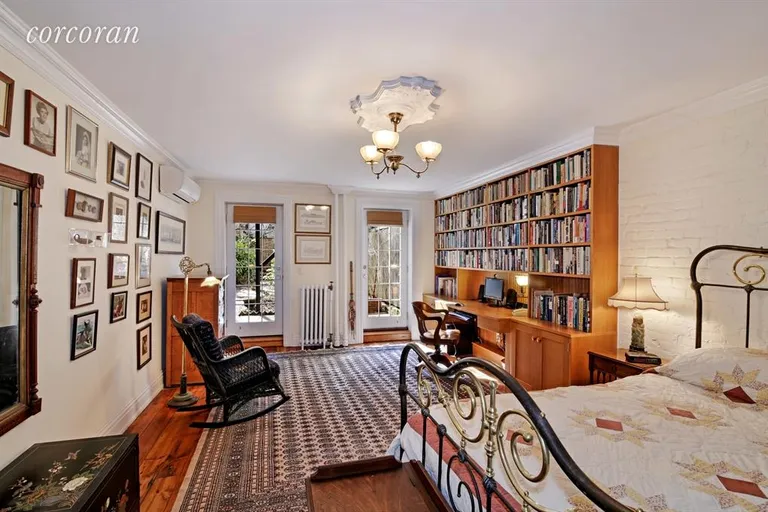 New York City Real Estate | View 150 Sterling Place, 1 | The back bedroom has a door to the private garden | View 6