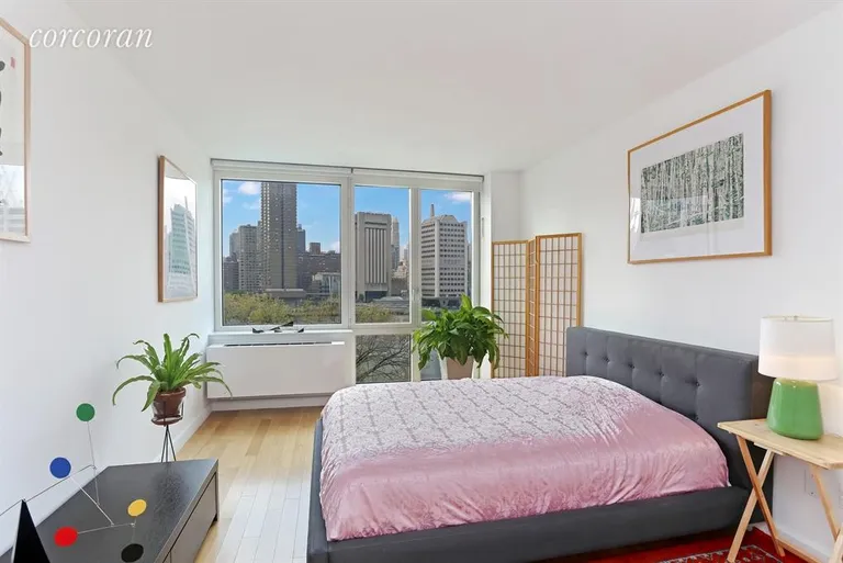 New York City Real Estate | View 415 Main Street, 6F | Master Bedroom | View 4
