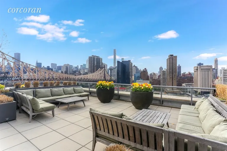 New York City Real Estate | View 415 Main Street, 6F | Roof Deck | View 6