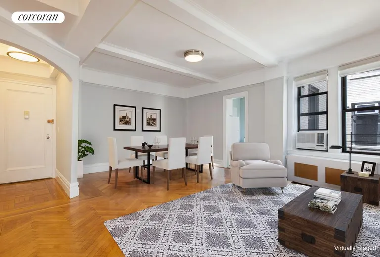 New York City Real Estate | View 220 West 93rd Street, 12C | Expansive living and entertaining space | View 2