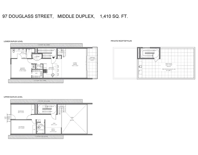 97 Douglass Street, Roof Dplx | floorplan | View 20