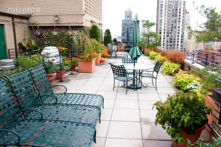 New York City Real Estate | View 205 East 77th Street, 9A | Landscaped Furnished Roof Deck for Residents | View 10